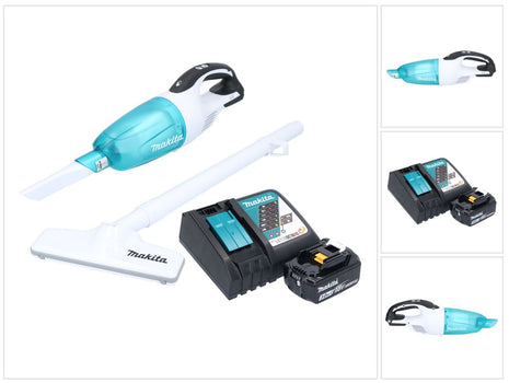 Makita DCL 181 FRF1WX cordless hoover 18 V 53 mbar 0.65 L + 1x rechargeable battery 3.0 Ah + charger