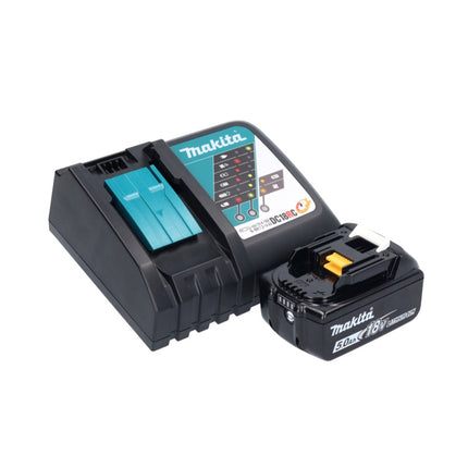 Aspiradora sin cable Makita DCL 181 FRT1WX 18 V 53 mbar 0,65 L + 1x batería recargable 5,0 Ah + cargador