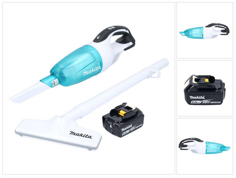 Makita DCL 181 FG1WX Cordless hoover 18 V 53 mbar 0.65 L + 1x rechargeable battery 6.0 Ah - without charger