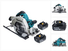 Makita DHS 900 F2U scie circulaire portative sans fil 36 V ( 2x 18 V ) 235 mm sans balais + 2x batterie 3,0 Ah + adaptateur Bluetooth - sans kit de chargement