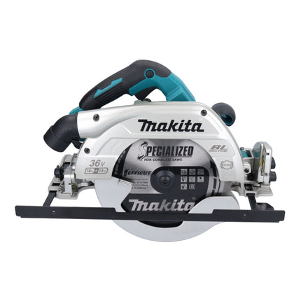 Sierra circular a batería Makita DHS 900 F2U 36 V (2x 18 V) 235 mm sin escobillas + 2x batería 3,0 Ah + adaptador Bluetooth - sin cargador