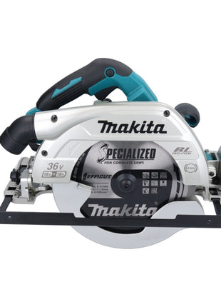 Sierra circular a batería Makita DHS 900 M2U 36 V (2x 18 V) 235 mm sin escobillas + 2x batería 4,0 Ah + adaptador Bluetooth - sin cargador