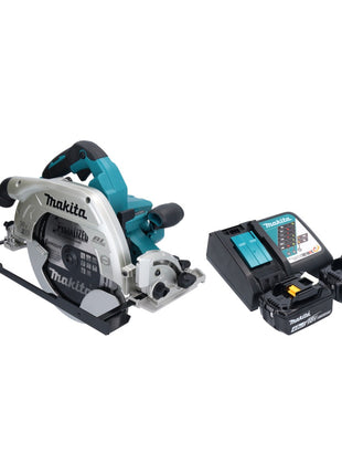 Makita DHS 900 RM2U Akku Handkreissäge 36 V ( 2x 18 V ) 235 mm Brushless + 2x Akku 4,0 Ah + Ladegerät + Bluetooth Adapter