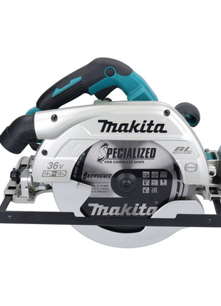 Makita DHS 900 RM2U scie circulaire portative sans fil 36 V ( 2x 18 V ) 235 mm Brushless + 2x batterie 4,0 Ah + chargeur + adaptateur Bluetooth