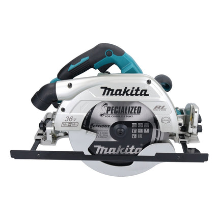 Makita DHS 900 RT2U Akumulatorowa pilarka tarczowa 36 V ( 2x 18 V ) 235 mm bezszczotkowa + 2x akumulator 5,0 Ah + ładowarka + adapter Bluetooth