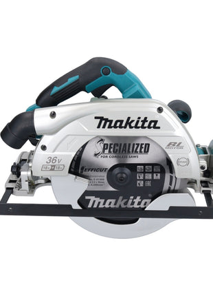 Sierra circular a batería Makita DHS 900 PT2U 36 V (2x 18 V) 235 mm sin escobillas + 2x batería 5,0 Ah + cargador doble + adaptador Bluetooth