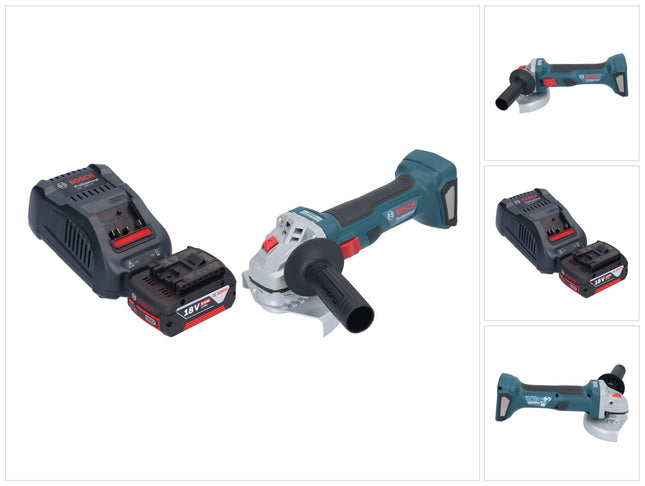 Bosch GWS 18V-7 Professional cordless angle grinder 18 V 125 mm brushless + 1x rechargeable battery 5.0 Ah + charger