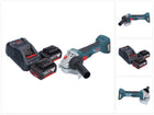 Bosch GWS 18V-7 Smerigliatrice angolare professionale a batteria 18 V 125 mm brushless + 2x batteria ricaricabile 5,0 Ah + caricabatterie