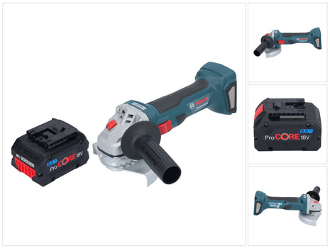 Bosch GWS 18V-7 Profesjonalna akumulatorowa szlifierka kątowa 18 V 125 mm bezszczotkowa + 1x akumulator ProCORE 8,0 Ah - bez ładowarki