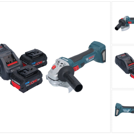 Bosch GWS 18V-7 Professional cordless angle grinder 18 V 125 mm brushless + 2x ProCORE battery 8.0 Ah + charger