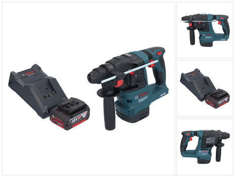 Bosch GBH 18V-22 Taladro percutor inalámbrico profesional 18 V 1,9 J SDS Plus Brushless + 1x batería 4,0 Ah + cargador