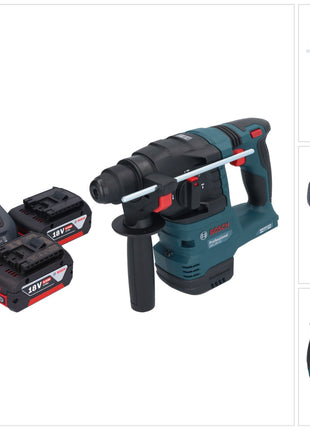 Bosch GBH 18V-22 Professional Akku Bohrhammer 18 V 1,9 J SDS Plus Brushless + 2x Akku 5,0 Ah + Ladegerät