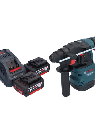 Bosch GBH 18V-22 Trapano a percussione professionale a batteria 18 V 1,9 J SDS Plus Brushless + 2x batteria ricaricabile 5,0 Ah + caricabatterie