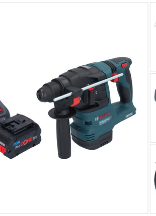 Bosch GBH 18V-22 Taladro percutor inalámbrico profesional 18 V 1,9 J SDS Plus Brushless + 1x batería ProCORE 8,0 Ah + cargador