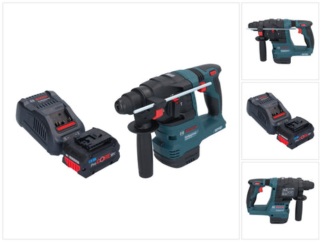 Bosch GBH 18V-22 Trapano a percussione professionale a batteria 18 V 1,9 J SDS Plus Brushless + 1x batteria ricaricabile ProCORE 8,0 Ah + caricabatterie