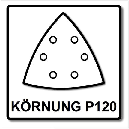 Festool STF V93/6 P120 GR/100 Schleifblatt Granat ( 497394 ) für RO 90 DX, DX 93, RS 300, RS 3, LRS 93 (Bügeleisenschleifschuh)