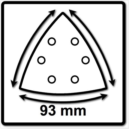 Festool STF V93/6 P120 GR/100 Schleifblatt Granat ( 497394 ) für RO 90 DX, DX 93, RS 300, RS 3, LRS 93 (Bügeleisenschleifschuh)