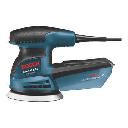 Bosch GEX 125-1 AE Lijadora rotorbital profesional 250 vatios 125 mm ( 0601387504 ) + maletín