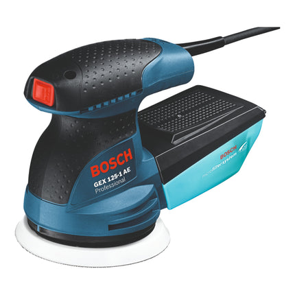 Bosch GEX 125-1 AE Lijadora rotorbital profesional 250 vatios 125 mm ( 0601387504 ) + maletín