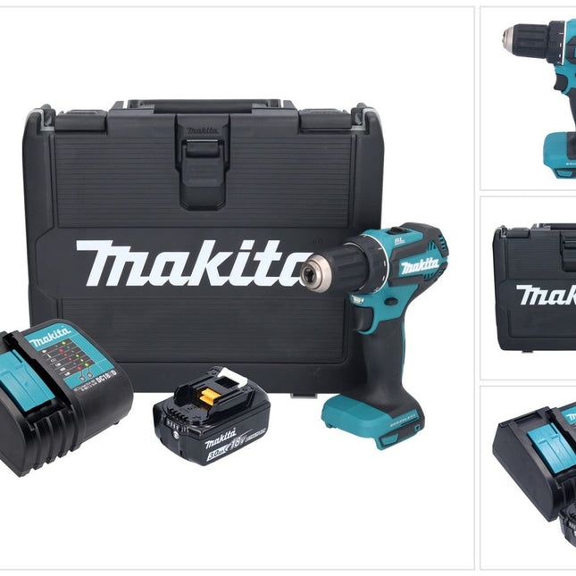 Makita DDF 485 SFK perceuse/visseuse sans fil 18 V 50 Nm Brushless + 1x batterie 3,0 Ah + chargeur + Coffret