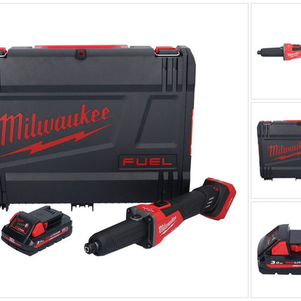 Milwaukee M18 FDGROVB-301X Akku Geradschleifer 18 V Brushless + 1x Akku 3,0 Ah + HD Box - ohne Ladegerät