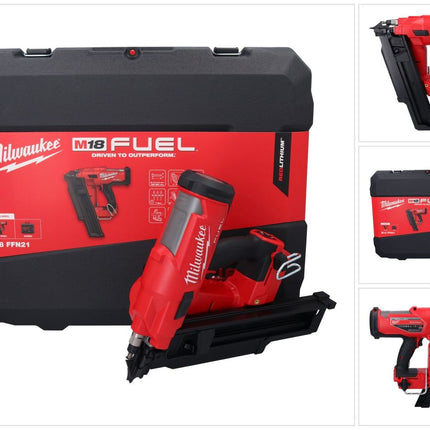Clavadora a batería Milwaukee M18 FFN21-0C 18 V 50 - 90 mm sin escobillas (4933478993) + maletín - sin batería, sin cargador