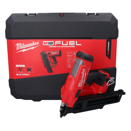 Clavadora a batería Milwaukee M18 FFN21-0C 18 V 50 - 90 mm sin escobillas (4933478993) + maletín - sin batería, sin cargador