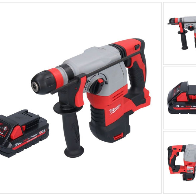 Milwaukee M18 HD18HX-301 Akku Kombihammer 18 V 2,4 J + 1x Akku 3,0 Ah - ohne Ladegerät