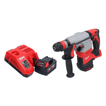 Martillo combinado a batería Milwaukee M18 HD18HX-501 18 V 2,4 J + 1x batería 5,0 Ah + cargador
