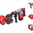 Martillo combinado a batería Milwaukee M18 HD18HX-552 18 V 2,4 J + 2x baterías 5,5 Ah + cargador