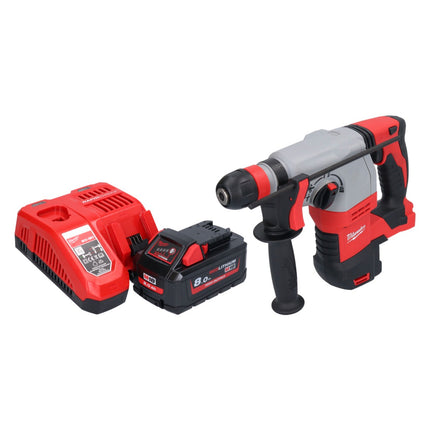 Martillo combinado a batería Milwaukee M18 HD18HX-801 18 V 2,4 J + 1x batería 8,0 Ah + cargador