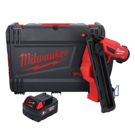Clavadora a batería Milwaukee M18 FN15GA-501X 18 V sin escobillas 32 - 64 mm + 1x batería 5,0 Ah + caja HD - sin cargador