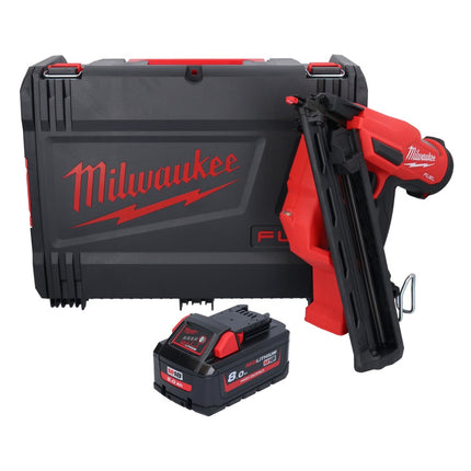 Clavadora a batería Milwaukee M18 FN15GA-801X 18 V sin escobillas 32 - 64 mm + 1x batería 8,0 Ah + caja HD - sin cargador