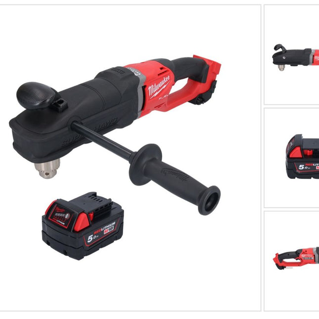 Milwaukee M18 FRAD2-501 Cordless angle drill 18 V 122 Nm brushless + 1x rechargeable battery 5.0 Ah - without charger