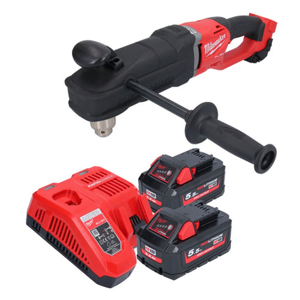 Milwaukee M18 FRAD2-552 Trapano angolare a batteria 18 V 122 Nm brushless + 2x batteria ricaricabile 5,5 Ah + caricatore