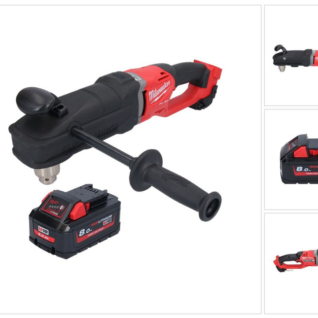 Milwaukee M18 FRAD2-801 Cordless angle drill 18 V 122 Nm brushless + 1x rechargeable battery 8.0 Ah - without charger