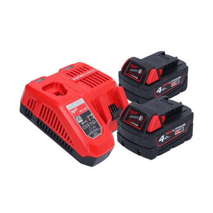 Pulidora a batería Milwaukee M18 FAP180-402 18 V 180 mm sin escobillas + 2x baterías 4,0 Ah + cargador