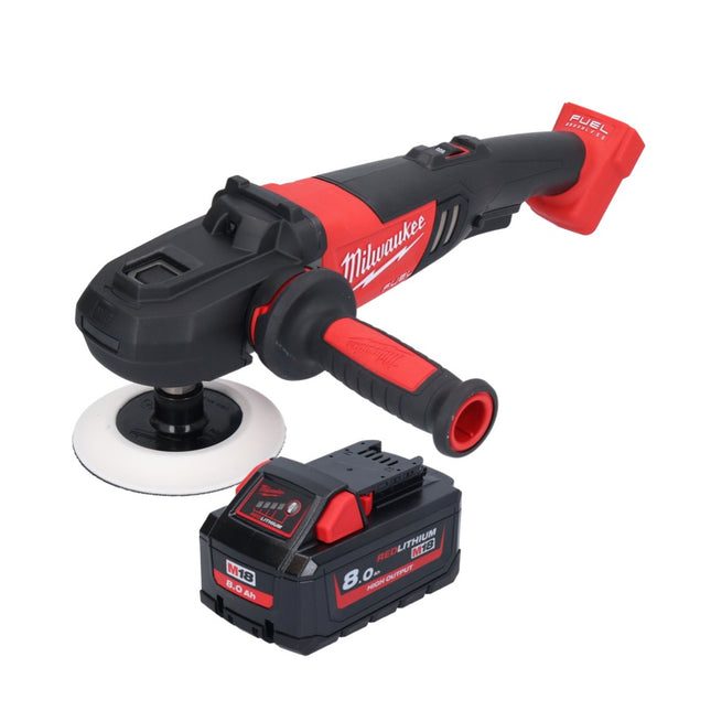 Milwaukee M18 FAP180-801 Lucidatrice a batteria 18 V 180 mm brushless + 1x batteria 8,0 Ah - senza caricabatterie