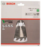 Lama circolare BOSCH Optiline Wood Ø esterno 160 mm Numero di denti 24 WZ ( 4000815427 )