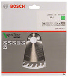 Lama circolare BOSCH Optiline Wood Ø esterno 160 mm Numero di denti 36 WZ ( 4000815437 )