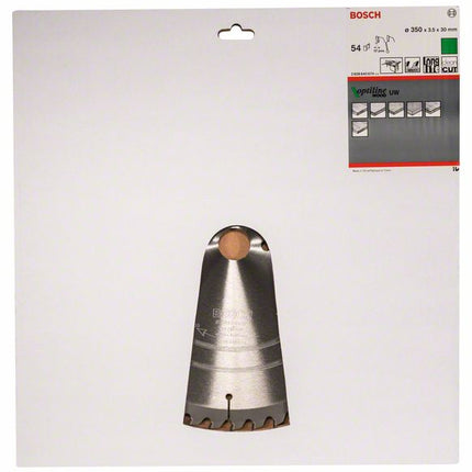 BOSCH circular saw blade Optiline Wood Outer Ø 350 mm Number of teeth 54 WZ ( 4000909110 )
