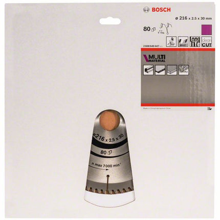 BOSCH Kreissägeblatt Außen-Ø 216 mm Zähnezahl 80 HLTCG ( 8000342264 )