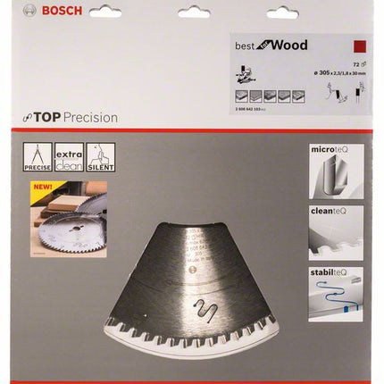 BOSCH Hoja de sierra circular Ø exterior 305 mm Número de dientes 72 WZ ( 8000342292 )