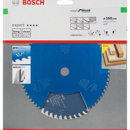 BOSCH circular saw blade Expert for Wood Outer Ø 160 mm Number of teeth 48 WZ ( 8000342045 )