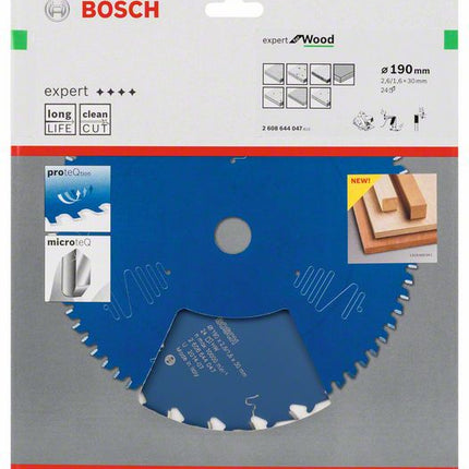 Lama circolare BOSCH Expert per legno Ø esterno 190 mm Numero di denti 24 WZ ( 8000342075 )