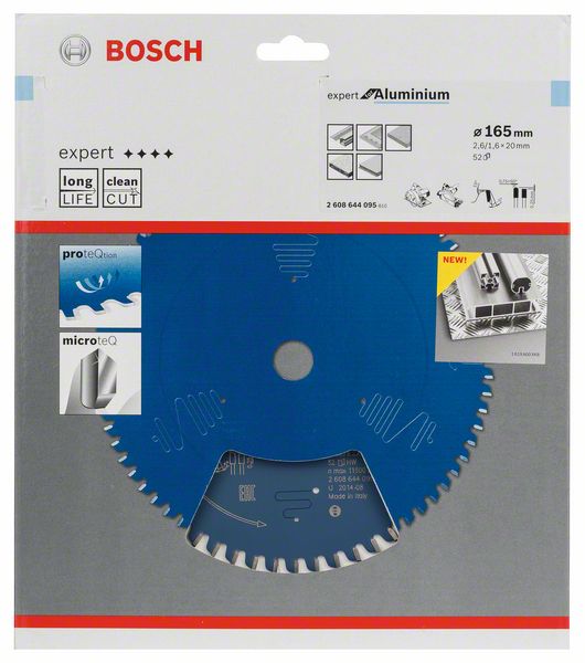 BOSCH Hoja de sierra circular Ø exterior 165 mm Número de dientes 52 HLTCG ( 8000342154 )