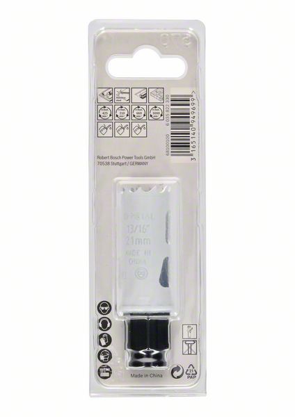 BOSCH Hole saw Saw-Ø 21 mm Cutting depth 40 mm ( 8000342579 )