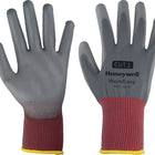 HONEYWELL gloves Workeasy 13G GY PU 1 size 10 grey/red ( 4000391457 )