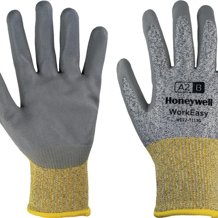 Rękawice antyprzecięciowe HONEYWELL Workeasy 13G GY PU A2/B rozmiar 9 szare/żółte ( 4000391462 )