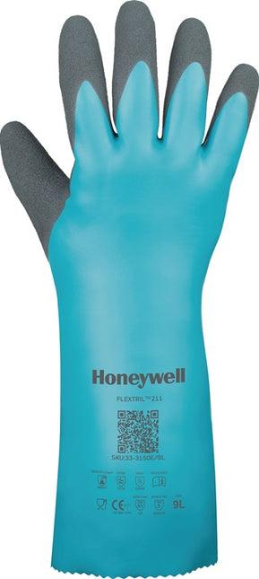 HONEYWELL guantes químicos FLEXTRIL(TM) 211 talla 9 verde ( 4000391297 )